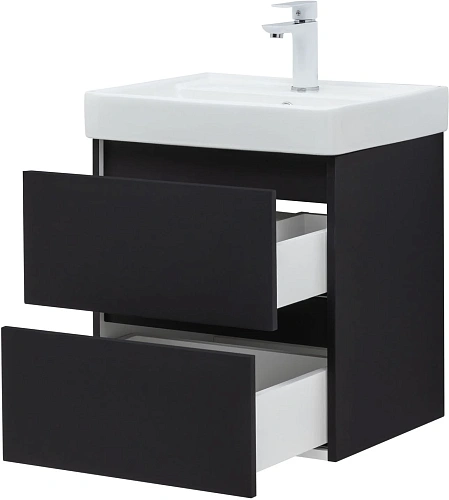 Тумба под раковину Aquanet Вега 2.0 50 00362542 черный Тумба под раковину Aquanet Вега 2.0 50 00362542 черный