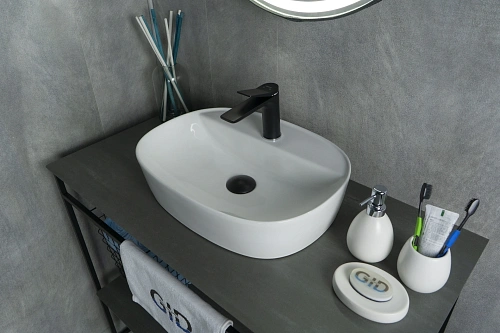 Раковина Gid N9045 51166 накладная белая 50x38x12 Раковина Gid N9045 51166 накладная белая 50x38x12