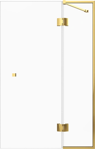 Шторка на ванну STWORKI Орхус распашная, 90 (30х60), профиль золото, прозрачное стекло 583093 Шторка на ванну STWORKI Орхус распашная, 90 (30х60), профиль золото, прозрачное стекло 583093