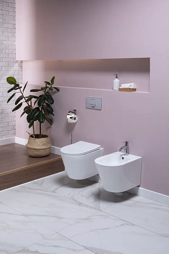 Биде подвесное Aquanet Atago 2.0 B2 LX-1057 Биде подвесное Aquanet Atago 2.0 B2 LX-1057