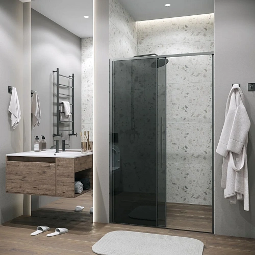 Душевая дверь GROSSMAN Galaxy 100.K33.01.100.42.10 (100x195) графит сатин, стекло тонированное Душевая дверь GROSSMAN Galaxy 100.K33.01.100.42.10 (100x195) графит сатин, стекло тонированное