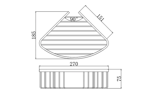 Полка Aquatek ВЕГА AQ4006BGM оружейная сталь Полка Aquatek ВЕГА AQ4006BGM оружейная сталь