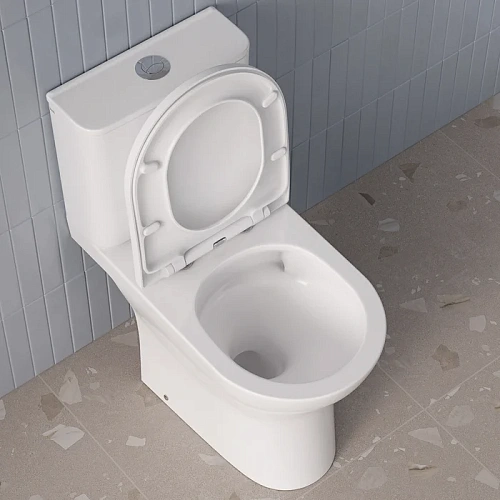 Унитаз напольный IDDIS Zodiac (ZODRDSEi24) с сиденьем безободковый с системой смыва Торнадо Унитаз напольный IDDIS Zodiac (ZODRDSEi24) с сиденьем безободковый с системой смыва Торнадо