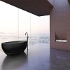 Ванна отдельностоящая ABBER AT9703Onyx 170x75 универсальная, черная полиэфирная смола Ванна отдельностоящая ABBER AT9703Onyx 170x75 универсальная, черная полиэфирная смола