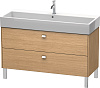 Картинка анонса товара «тумба под раковину duravit brioso br443701052 напольная 118 см европейский дуб»