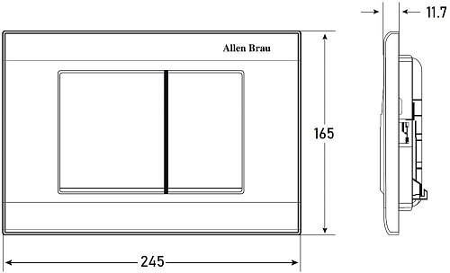 Клавиша смыва Allen Brau Liberty 9.20002.00 хром Клавиша смыва Allen Brau Liberty 9.20002.00 хром