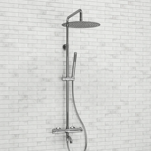 Душевая система WasserKRAFT A188.116.137.010.CH Thermo с термостатом хром Душевая система WasserKRAFT A188.116.137.010.CH Thermo с термостатом хром