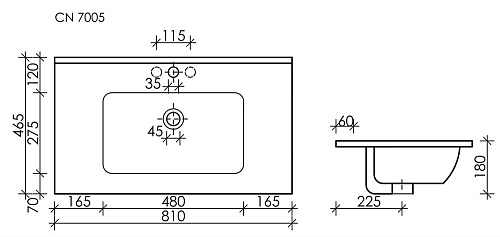 Раковина Ceramica Nova Element CN7005MB черный матовый Раковина Ceramica Nova Element CN7005MB черный матовый