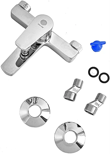 Смеситель для ванны STWORKI Нарвик NR-04cr однорычажный, настенный, латунь, с функцией экономии расх 550794 Смеситель для ванны STWORKI Нарвик NR-04cr однорычажный, настенный, латунь, с функцией экономии расх 550794