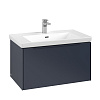 Картинка анонса товара «тумба под раковину villeroy &amp; boch subway 3.0 marine blue / marine blue c57302vq»