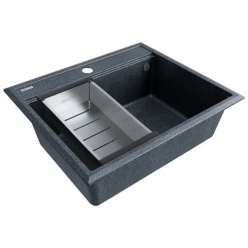 Кухонная мойка Paulmark STEPIA 60 с коландером ADVANCE брашированная PM115951-DG+A375-BS Кухонная мойка Paulmark STEPIA 60 с коландером ADVANCE брашированная PM115951-DG+A375-BS