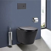 Унитаз подвесной Vincea Piatti VT1-11SMB, цвет черный матовый, ультратонкое soft-close сиденье Унитаз подвесной Vincea Piatti VT1-11SMB, цвет черный матовый, ультратонкое soft-close сиденье