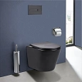 Унитаз подвесной Vincea Piatti VT1-11SMB, цвет черный матовый, ультратонкое soft-close сиденье Унитаз подвесной Vincea Piatti VT1-11SMB, цвет черный матовый, ультратонкое soft-close сиденье