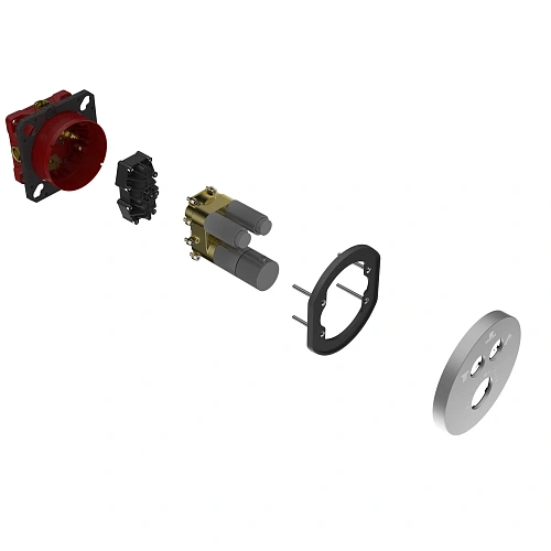 Смеситель для душа VSCV-322T-MGM термостатический, вороненая сталь Смеситель для душа VSCV-322T-MGM термостатический, вороненая сталь