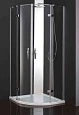 Душевой уголок CEZARES BERGAMO-W-R-2-100-ARCO-C-Cr-IV 100x100см стекло прозрачное, профиль хром Душевой уголок CEZARES BERGAMO-W-R-2-100-ARCO-C-Cr-IV 100x100см стекло прозрачное, профиль хром