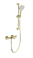 Смеситель для ванны Wonzon & Woghand с термостатом, брашированное золото (WW-C2021-A-BG) Смеситель для ванны Wonzon & Woghand с термостатом, брашированное золото (WW-C2021-A-BG)