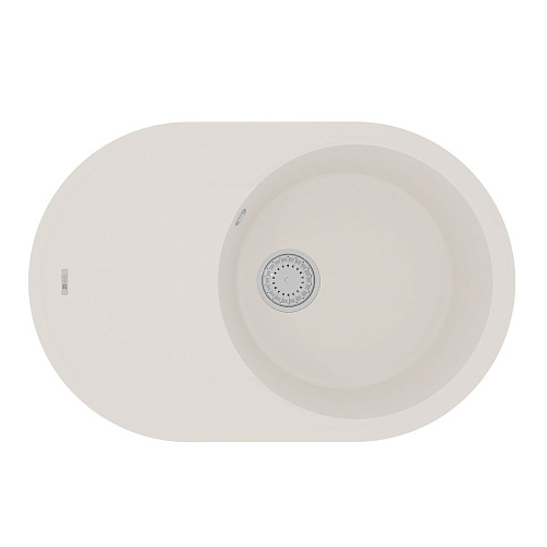 Кухонная мойка Lemark LACHA 760 врезная овальная из кварцгранита, с крылом, Жасмин 9910058 Кухонная мойка Lemark LACHA 760 врезная овальная из кварцгранита, с крылом, Жасмин 9910058