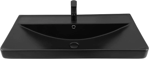 Раковина Aquanet Ирис 90 черная матовая 00329250 Раковина Aquanet Ирис 90 черная матовая 00329250