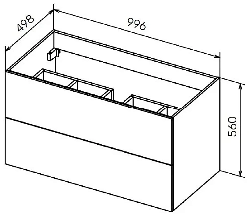 Тумба под раковину CEZARES PREMIER-HPL-100-2C-SO-CESTR-BLUM 500x1000 мм Тумба под раковину CEZARES PREMIER-HPL-100-2C-SO-CESTR-BLUM 500x1000 мм
