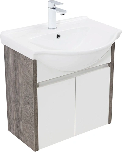 Тумба под раковину Aquanet Сидней 60 00345122 дуб рошелье/белый Тумба под раковину Aquanet Сидней 60 00345122 дуб рошелье/белый