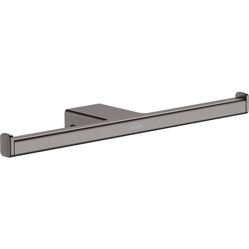 Держатель туалетной бумаги Hansgrohe AddStoris 41748340, шлифованный черный хром Держатель туалетной бумаги Hansgrohe AddStoris 41748340, шлифованный черный хром
