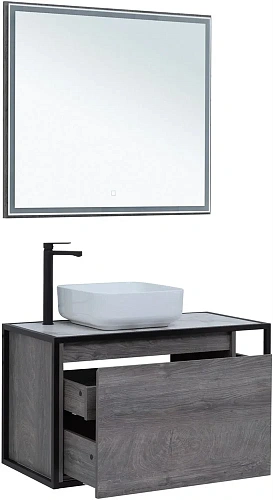 Тумба под раковину Aquanet Nova Lite Loft 90 L дуб рошелье 00261656 Тумба под раковину Aquanet Nova Lite Loft 90 L дуб рошелье 00261656