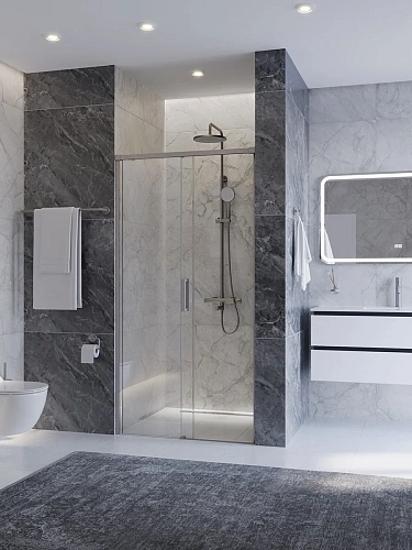 Душевой уголок CEZARES PLANE-P-1-100-C-IN Душевой уголок CEZARES PLANE-P-1-100-C-IN