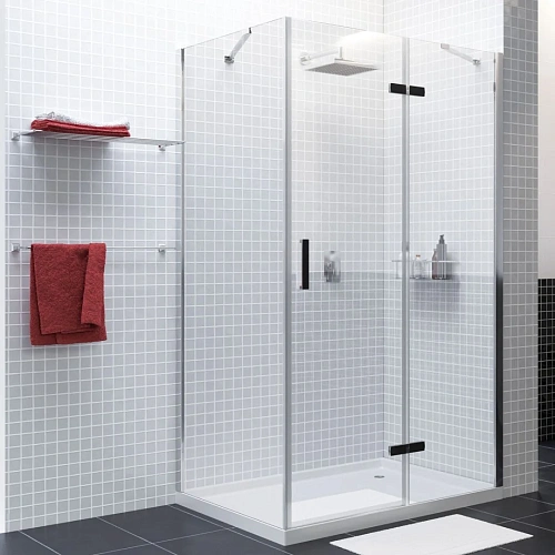 Душевой уголок WasserKRAFT Aller 10H06RBLACK MATT черный/хром Душевой уголок WasserKRAFT Aller 10H06RBLACK MATT черный/хром