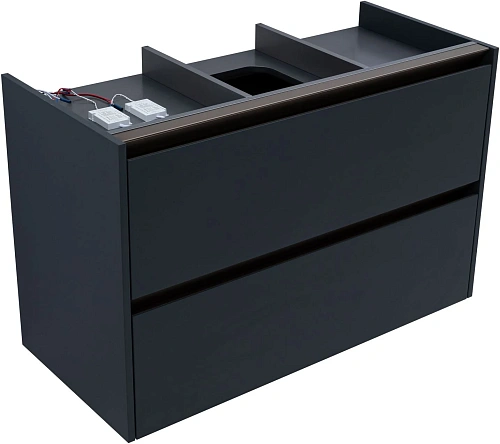 Тумба под раковину Allen Brau Activity 100 1.34014.AM антрацит матовый/олива брашированная Тумба под раковину Allen Brau Activity 100 1.34014.AM антрацит матовый/олива брашированная