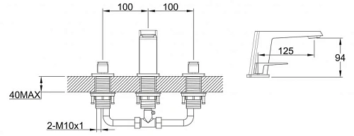 Смеситель для раковины BelBagno Arlie ARL-LTF-CRM Смеситель для раковины BelBagno Arlie ARL-LTF-CRM