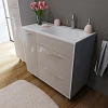 Тумба с раковиной Эстет Barcelona 90 R напольная 2 ящика 1 дверь белая ФР-00003583 Тумба с раковиной Эстет Barcelona 90 R напольная 2 ящика 1 дверь белая ФР-00003583