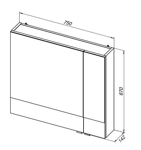 Зеркальный шкаф Aquanet Верона 75 белый 00175381 Зеркальный шкаф Aquanet Верона 75 белый 00175381