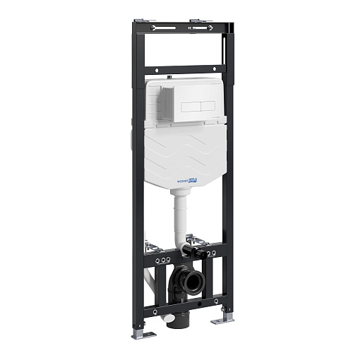 Инсталляция для унитаза WasserKRAFT Alme 15TLT.010.ME.WH03 с клавишей смыва белый Инсталляция для унитаза WasserKRAFT Alme 15TLT.010.ME.WH03 с клавишей смыва белый