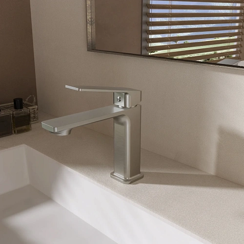 Смеситель для раковины Vincea Core VBF-4CO1BN брашированный никель Смеситель для раковины Vincea Core VBF-4CO1BN брашированный никель