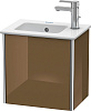 Картинка анонса товара «тумба под раковину duravit xsquare xs4170r6161 подвесная 41 см коричнево-оливковый глянцевый»
