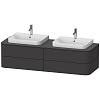 Картинка анонса товара «тумба под раковину duravit happy d.2 plus hp4974b8080 подвесная 160 см»