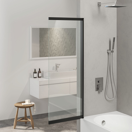 Шторка на ванну BERGES RIVER S Slider Black 980 065015 Шторка на ванну BERGES RIVER S Slider Black 980 065015