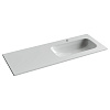 Картинка анонса товара «раковина ceramica nova grace cn7021 мебельная 1210x457x137 с чашей справа и отверстием под смеситель белый»