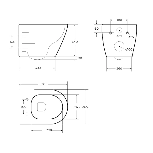 Унитаз подвесной CEZARES STYLUS-TOR CZR-6601-TH-TOR/SC безободковый с сиденьем и смывом TORNADO Унитаз подвесной CEZARES STYLUS-TOR CZR-6601-TH-TOR/SC безободковый с сиденьем и смывом TORNADO