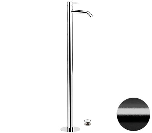 Смеситель для раковины Remer Metrica MC18CFP, черный брашированный хром Смеситель для раковины Remer Metrica MC18CFP, черный брашированный хром