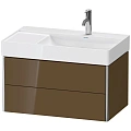 Тумба под раковину Duravit XSquare XS416906161 подвесная 78 см Коричнево-оливковый глянцевый Тумба под раковину Duravit XSquare XS416906161 подвесная 78 см Коричнево-оливковый глянцевый