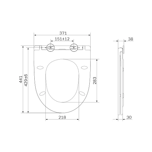 Крышка-сиденье AM.PM Awe C117853WH микролифт Крышка-сиденье AM.PM Awe C117853WH микролифт