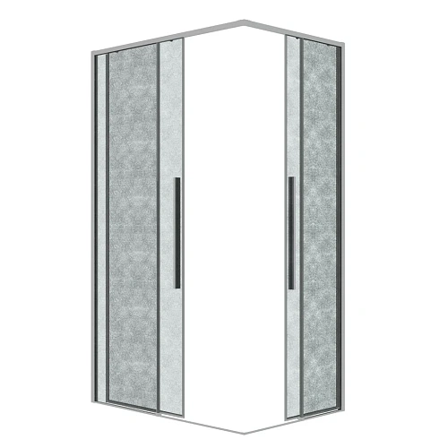 Душевой уголок GROSSMAN Galaxy 300.K33.01.9080.10.02 (90x80x195) прямоугольник,раздвижн,хром,стекло шиншилла Душевой уголок GROSSMAN Galaxy 300.K33.01.9080.10.02 (90x80x195) прямоугольник,раздвижн,хром,стекло шиншилла