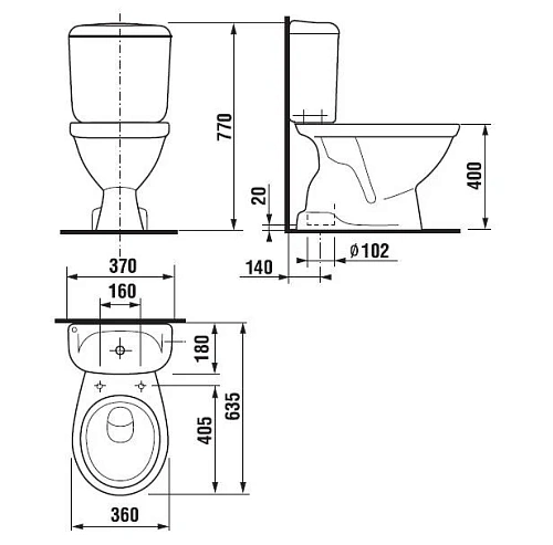 Чаша напольного унитаза Jika Lyra 8.2427.6.000.000.1 без сиденья Чаша напольного унитаза Jika Lyra 8.2427.6.000.000.1 без сиденья