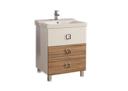 Тумба с раковиной Aquaton Стамбул 65М (1A1458K0ST490) эбони светлый Тумба с раковиной Aquaton Стамбул 65М (1A1458K0ST490) эбони светлый