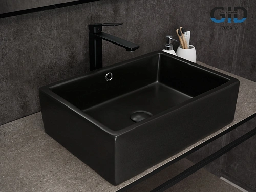 Раковина Gid N9129bg 53381 накладная черная графит 50x38x14.5 Раковина Gid N9129bg 53381 накладная черная графит 50x38x14.5