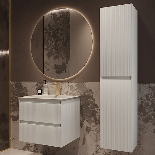 Тумба под раковину Vincea Welle 600 подвесная, белый матовый софт-тач Тумба под раковину Vincea Welle 600 подвесная, белый матовый софт-тач