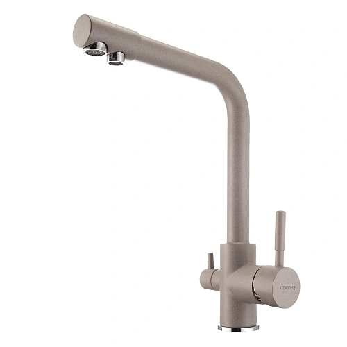 Смеситель для кухни Aquaton Руан серый шелк 1AX004FCXX250 Смеситель для кухни Aquaton Руан серый шелк 1AX004FCXX250