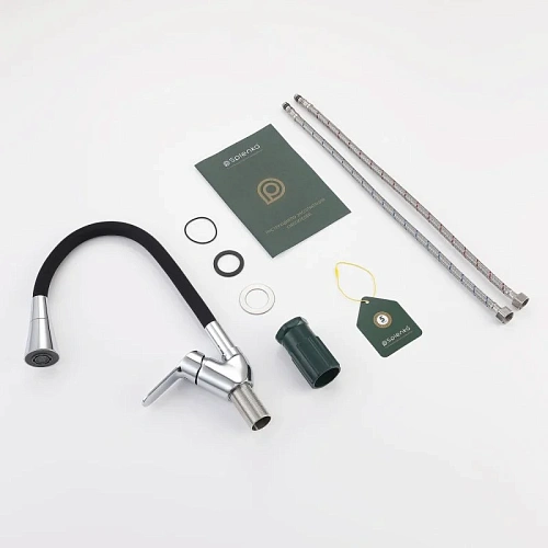 Смеситель для кухни Splenka S07.43 с гибким изливом, хром Смеситель для кухни Splenka S07.43 с гибким изливом, хром