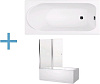 Картинка анонса товара «акриловая ванна aquanet nord 140x70 (+ шторка aquanet alfa 4 nf6222-pivot) 00170193 + 00196049»